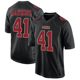 Game Tayler Hawkins Men's San Francisco 49ers Fashion Jersey - Black