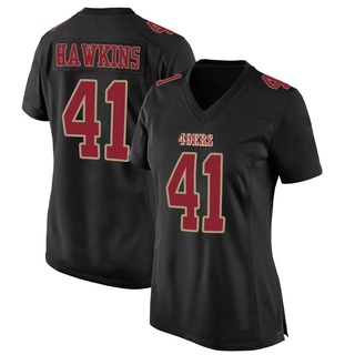 Game Tayler Hawkins Women's San Francisco 49ers Fashion Jersey - Black