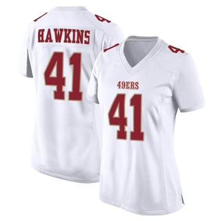 Game Tayler Hawkins Women's San Francisco 49ers Fashion Jersey - White