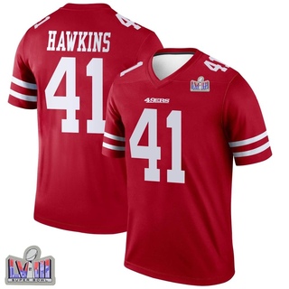 Legend Tayler Hawkins Men's San Francisco 49ers Super Bowl LVIII Patch Jersey - Scarlet